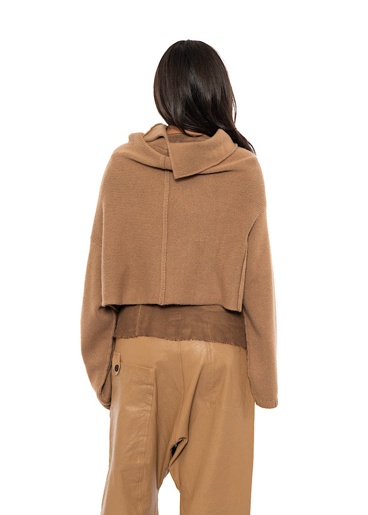 CROPPED MERINO YAK PULLOVER