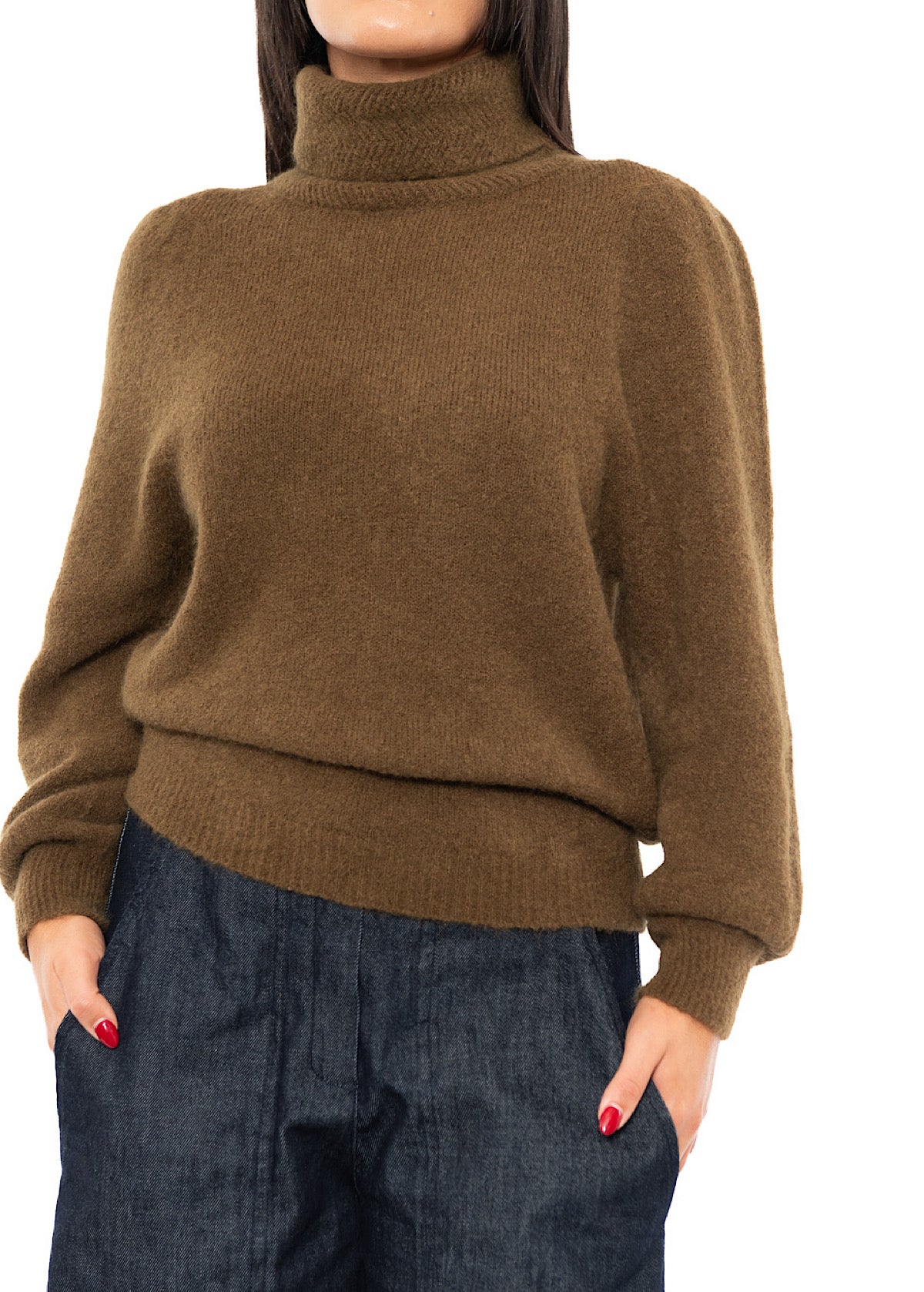 ALPACA-MIX SCULPTURAL PULLOVER