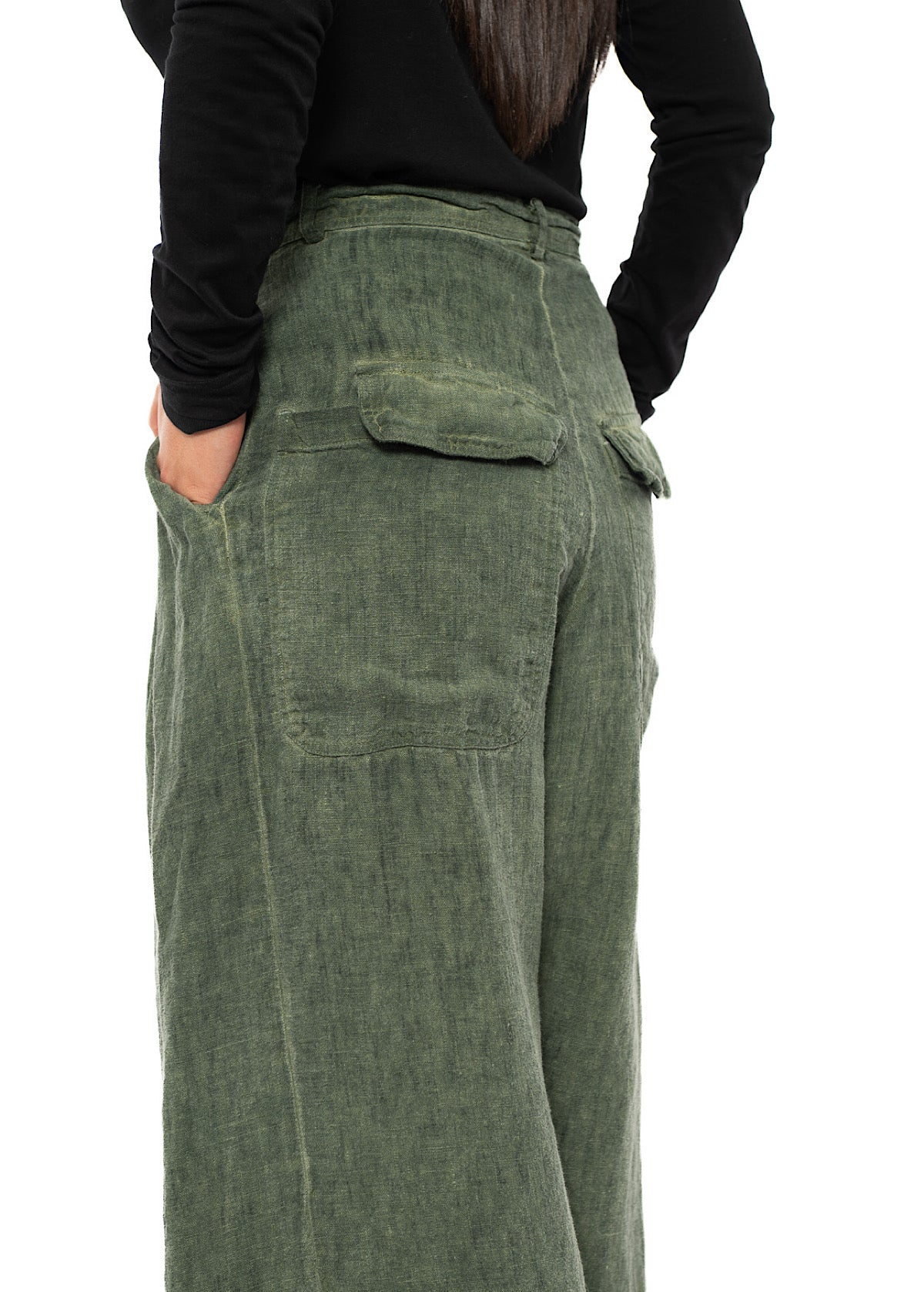 WINTER LINEN WIDE-LEG TROUSER