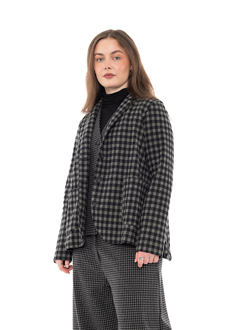 OVERSIZED CHECKED CIMONE JQ JACKET