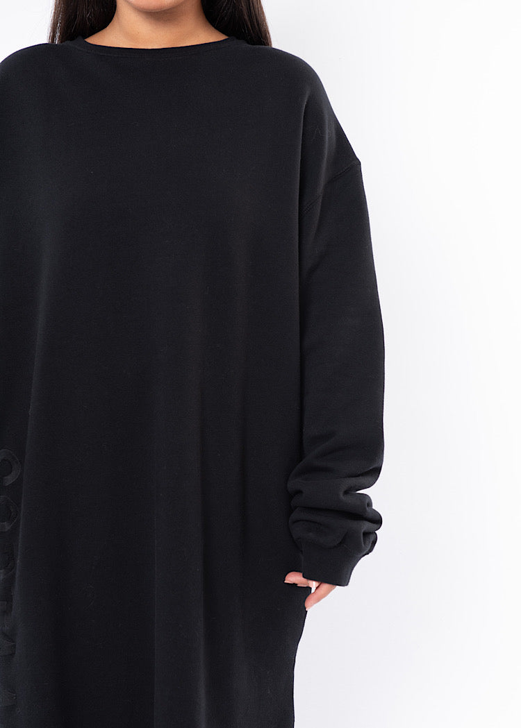 SORT AARHUS SWEATSHIRT DRESS