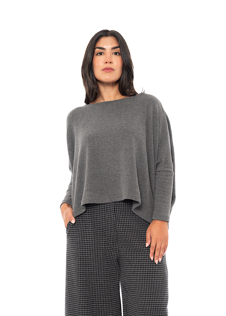 SIGNATURE COTTON-FLEECE KIRA PULLOVER