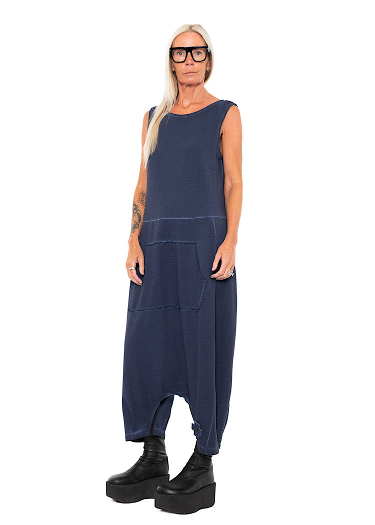 REVERSIBLE DROP-CROTCH OVERALL