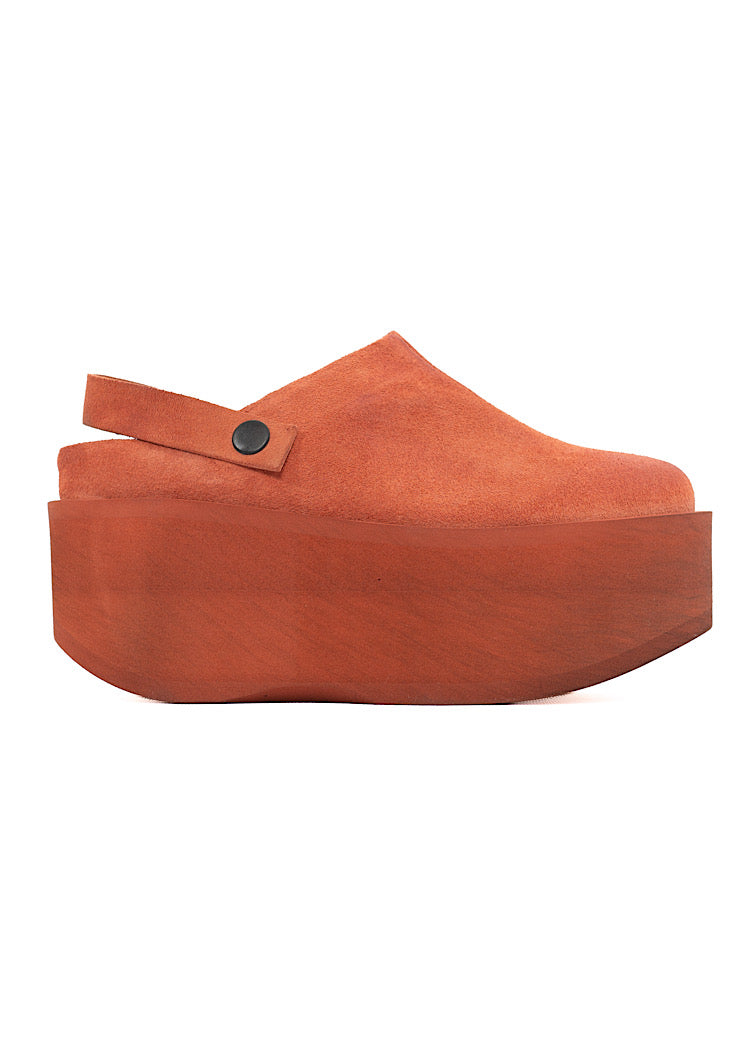 SUEDE PLATFORM CLOG