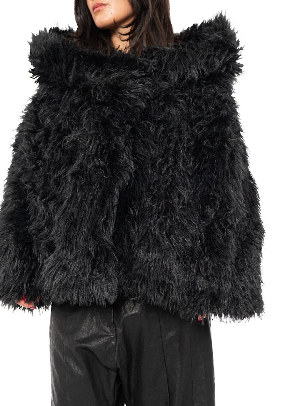 OVERSIZED FAUX FUR JACKET