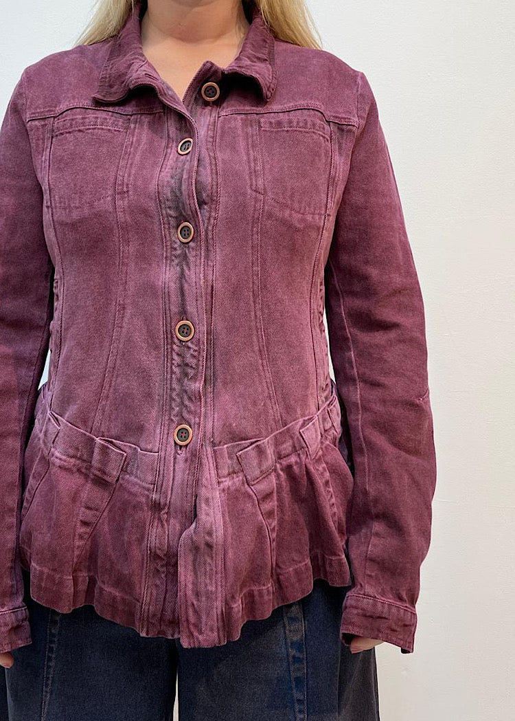 GARMENT-DYED DENIM JACKET *FOREST CLOUD* (Shown in LAVA CLOUD)