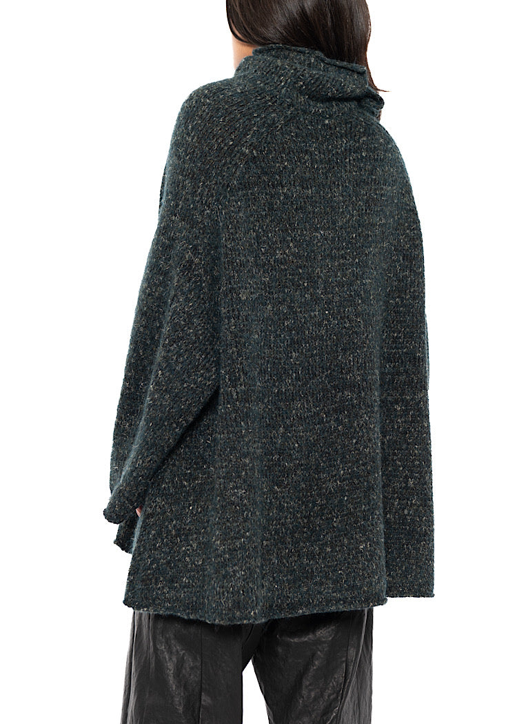 RELAXED MARLED KNIT TUNIC