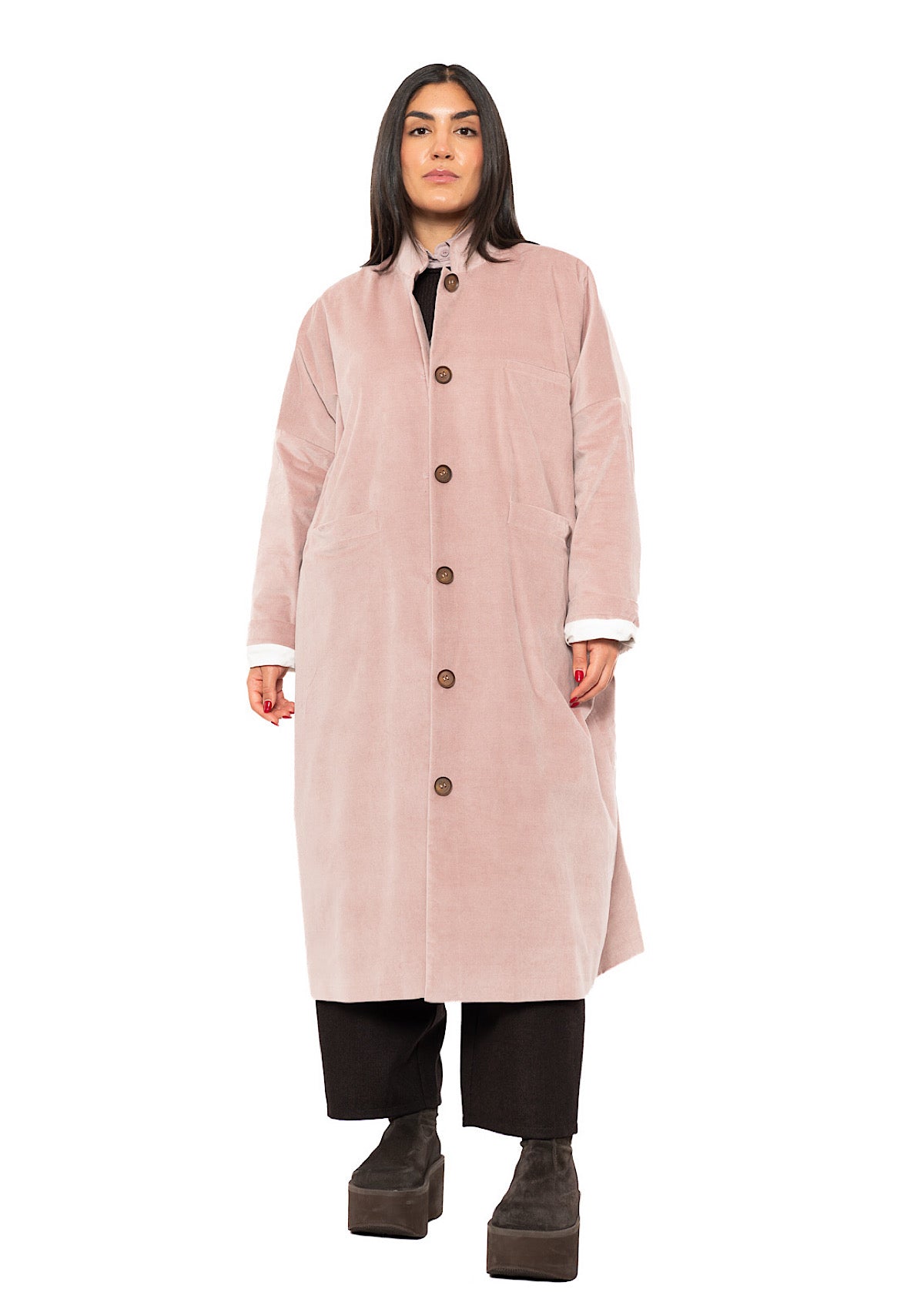 OVERSIZED VELVET ISA COAT