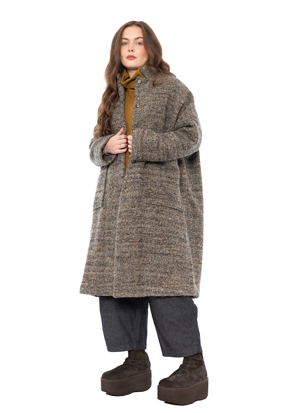 TEXTURED MÉLANGE HANNAH COAT