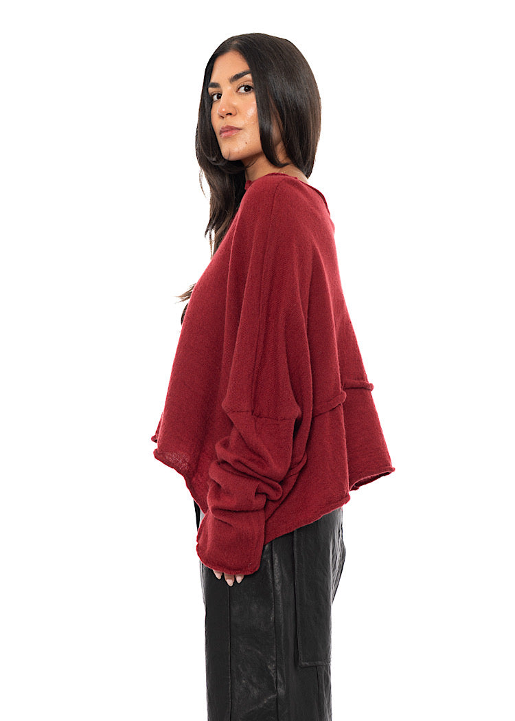 BOILED WOOL KNITTED PULLOVER