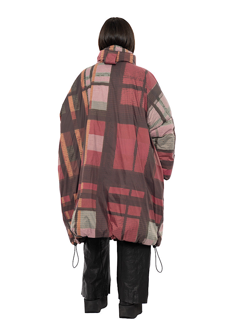 HERITAGE CHECK PUFFER COAT