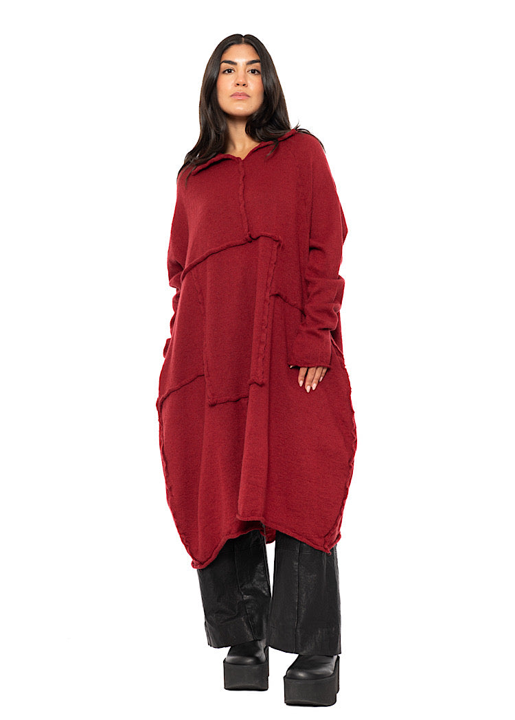OVERSIZED WOOL KNITTED DRESS