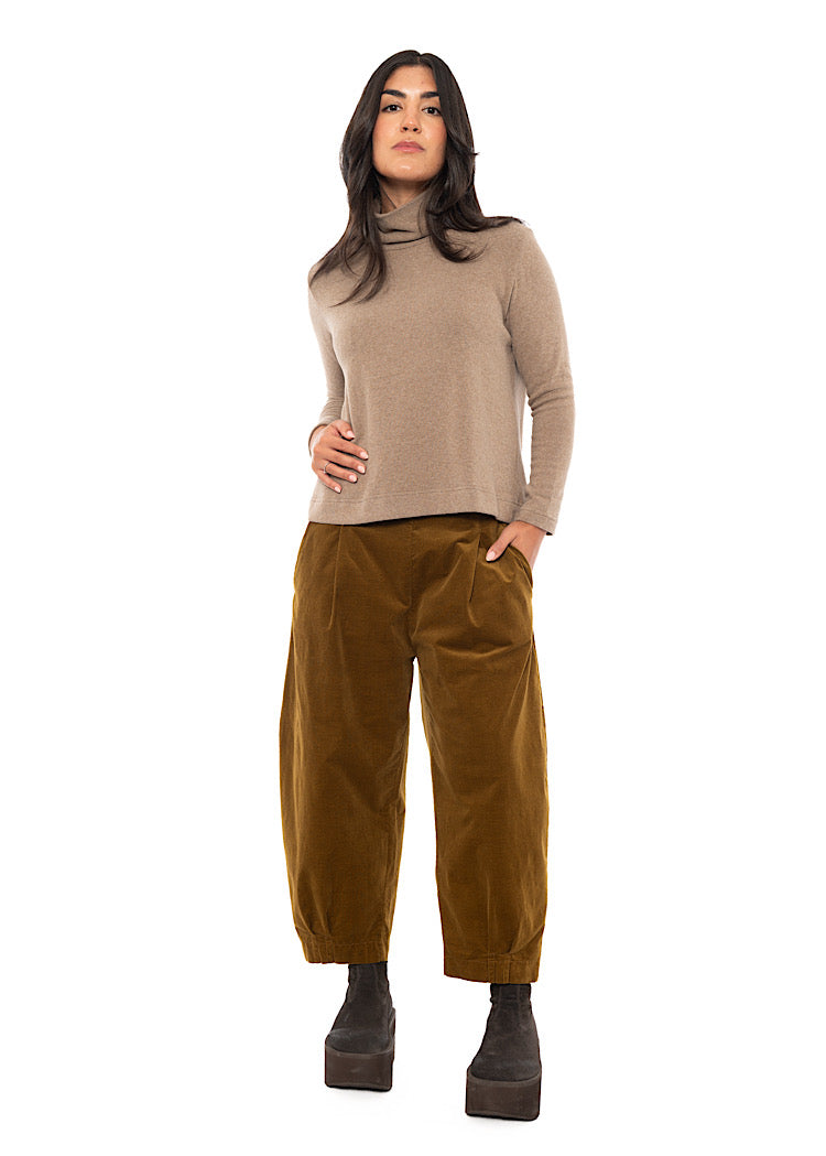 COTTON-FLEECE LYDIA PULLOVER