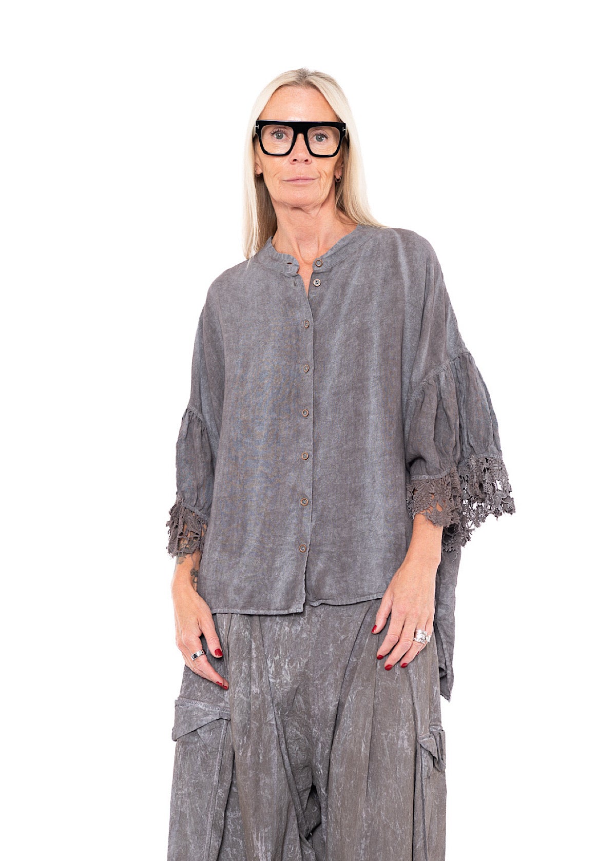RUNDHOLZ DIP BLOUSE