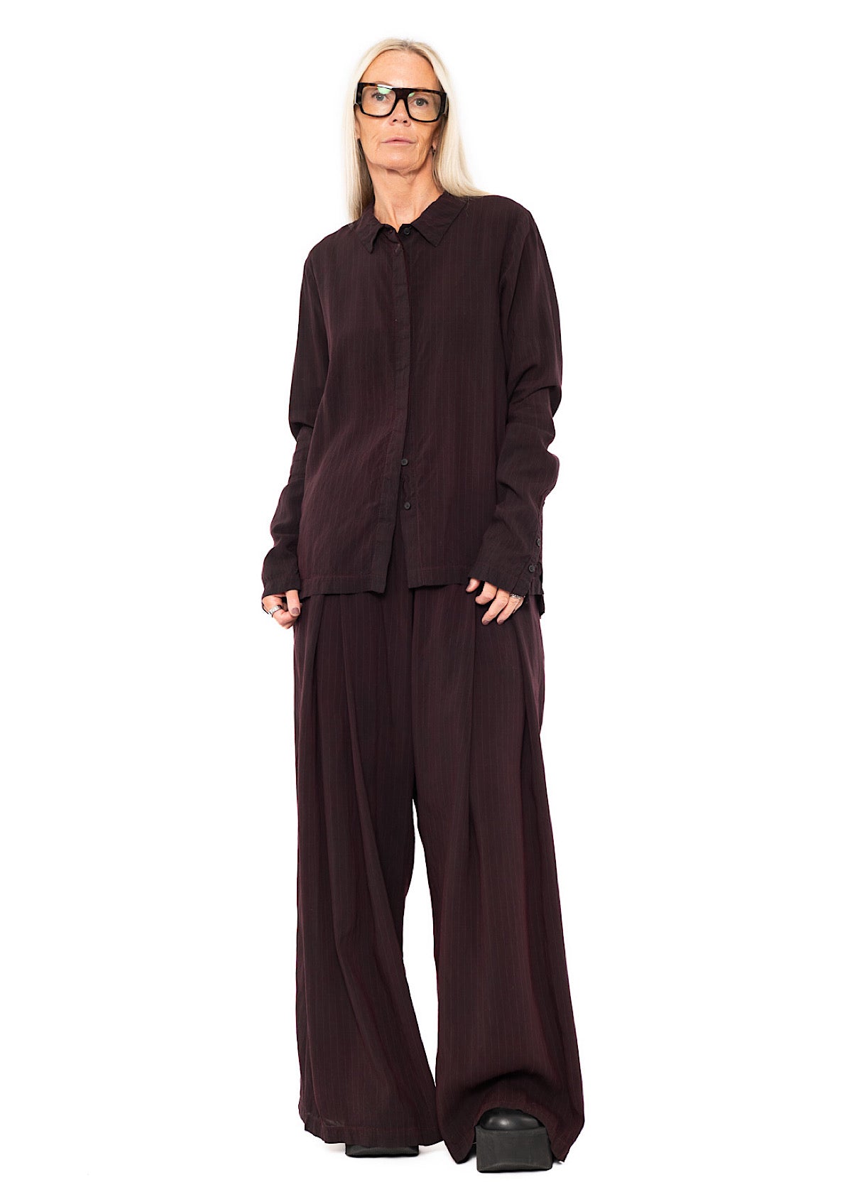 FLUID PINSTRIPE PALAZZO TROUSER