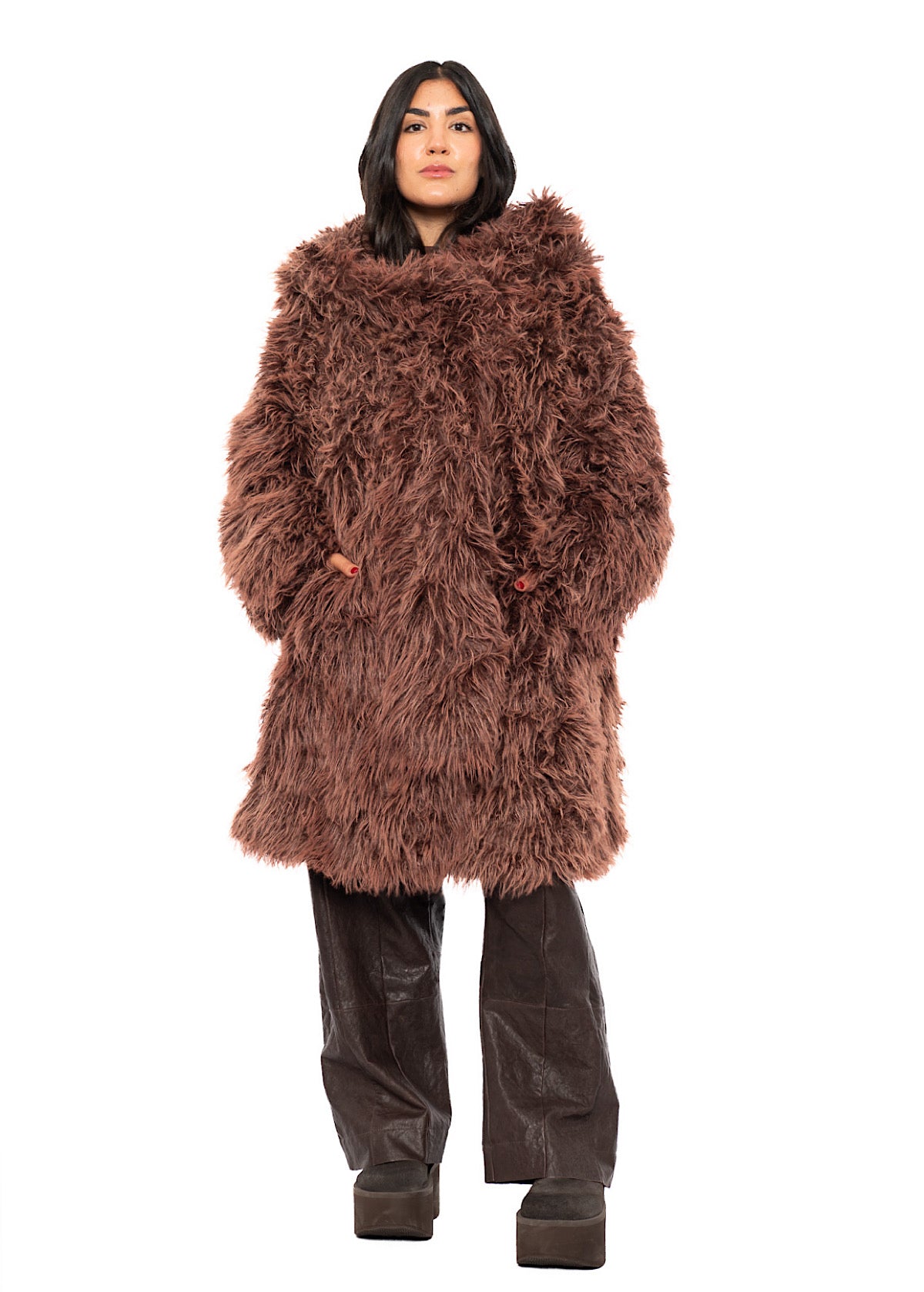 STATEMENT FAUX FUR COAT