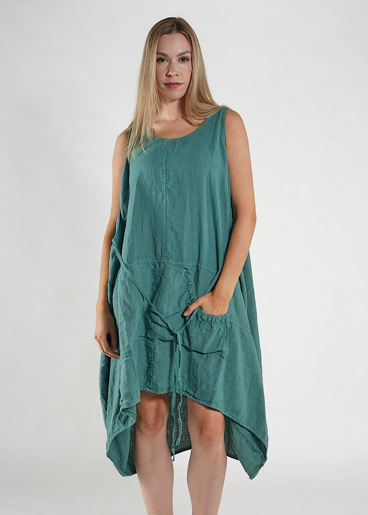 PRE-ORDER RUNDHOLZ BLACK LABEL DRESS *BLACK* (Shown in GRASS)