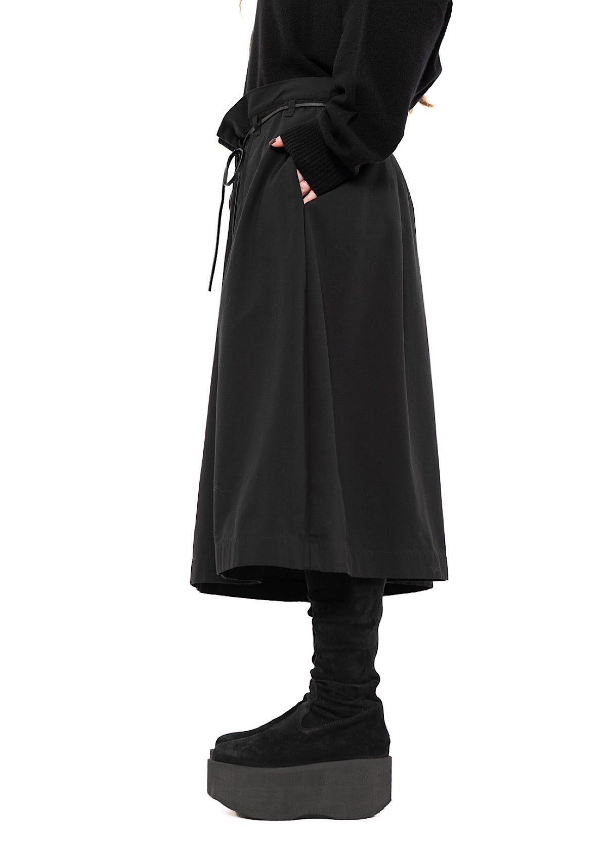 CROPPED COTTON SKIRT