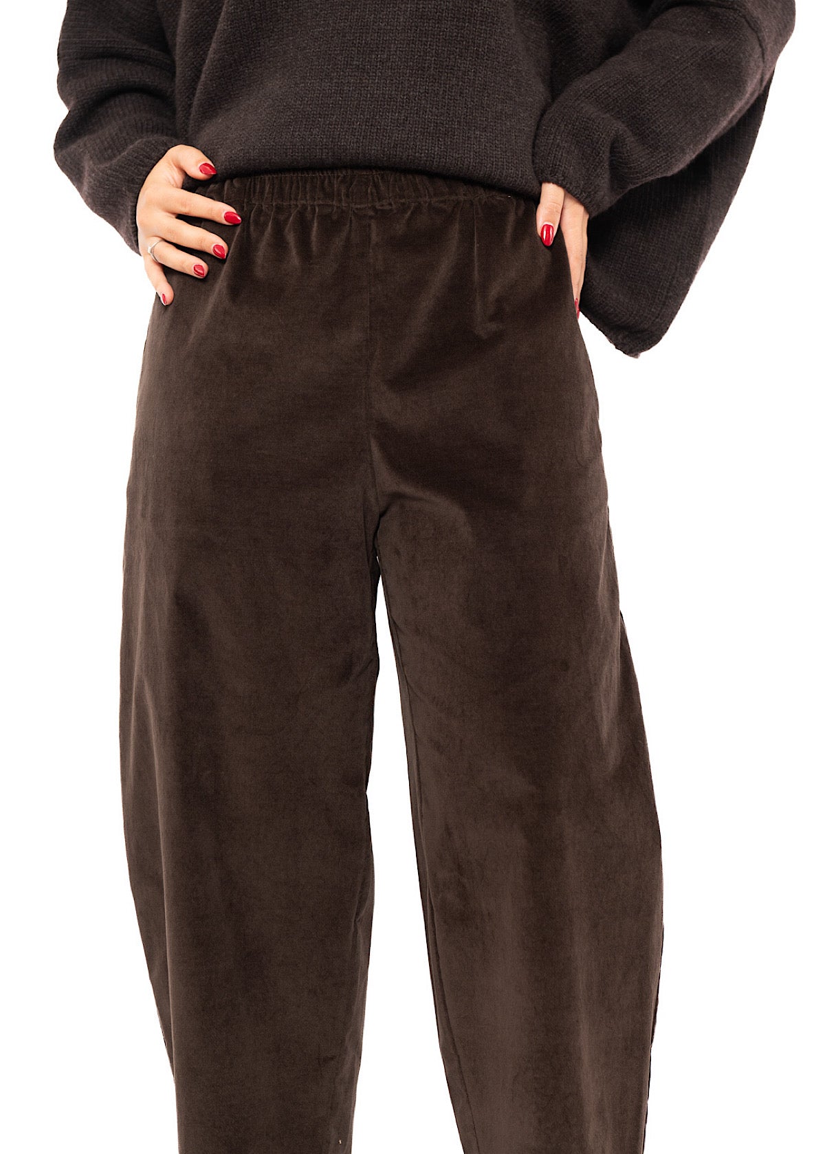 TAPERED VELVET FOSCO TROUSER