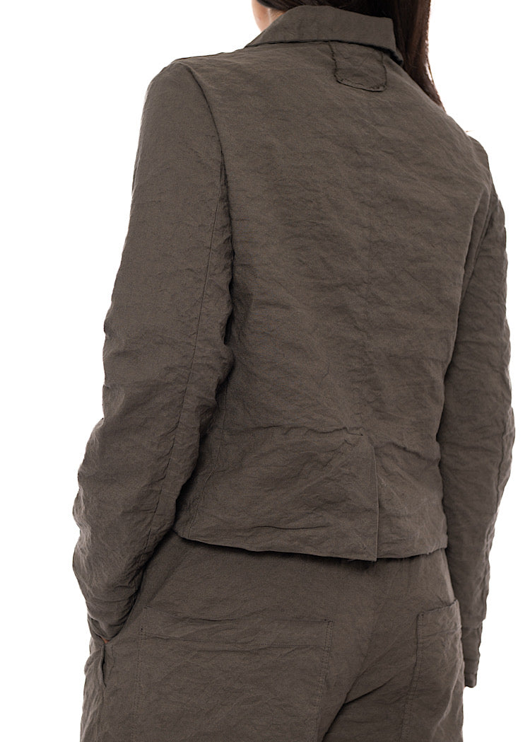 SIGNATURE CRINKLE BOXY JACKET