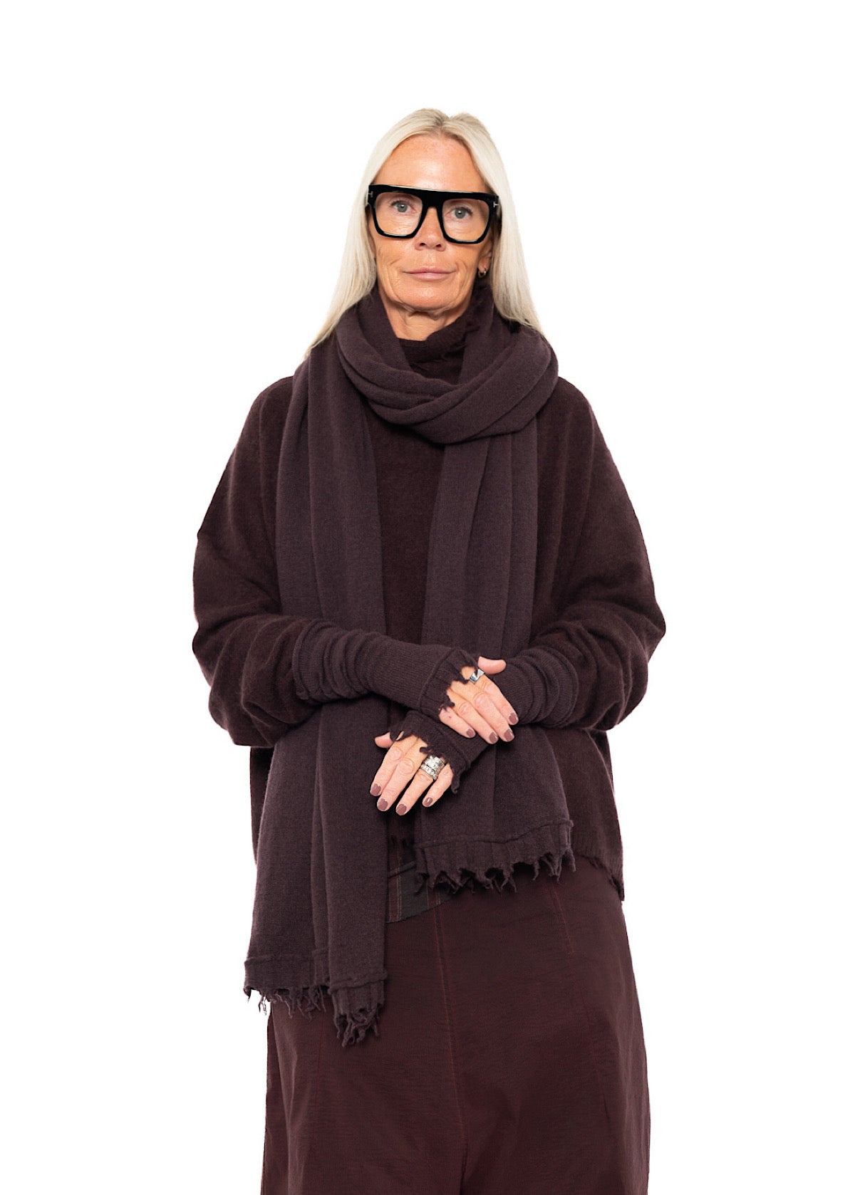 SIGNATURE CASHMERE FINGERLESS CUFF