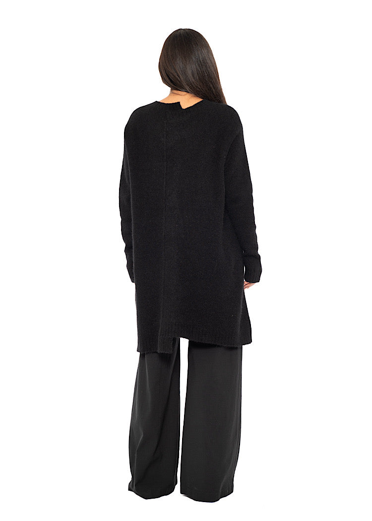 BRUSHED MÉLANGE KNITTED TUNIC
