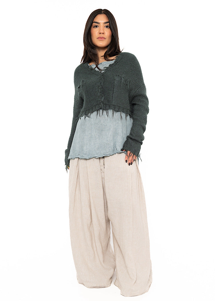 RUNDHOLZ DIP CARDIGAN