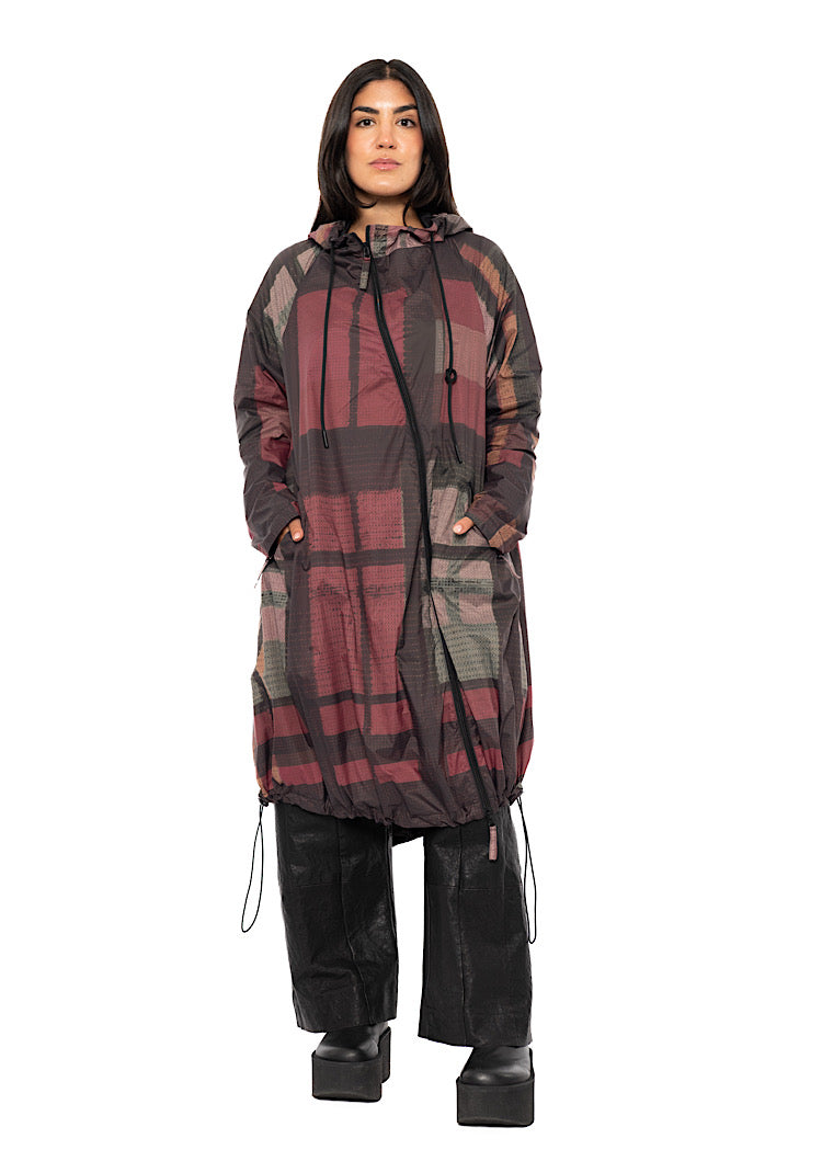 HERITAGE CHECK TECHNICAL RAIN COAT