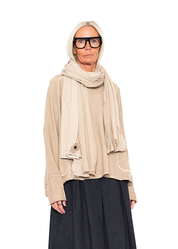 MESH OVERLAY SCARF