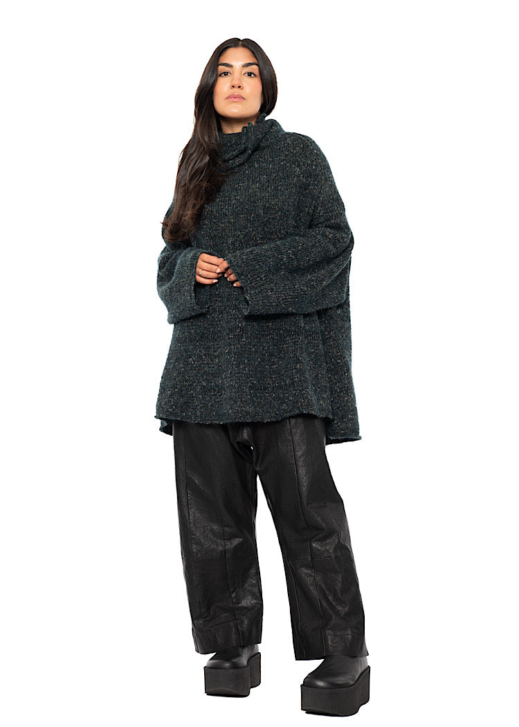 RELAXED MARLED KNIT TUNIC