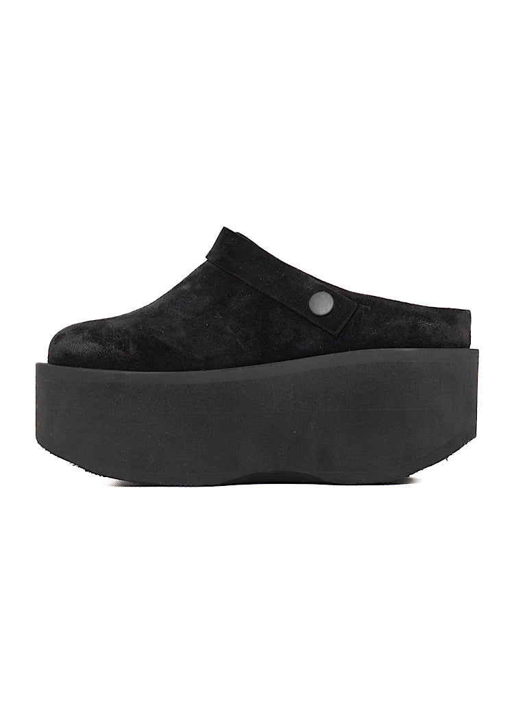 SUEDE PLATFORM CLOG
