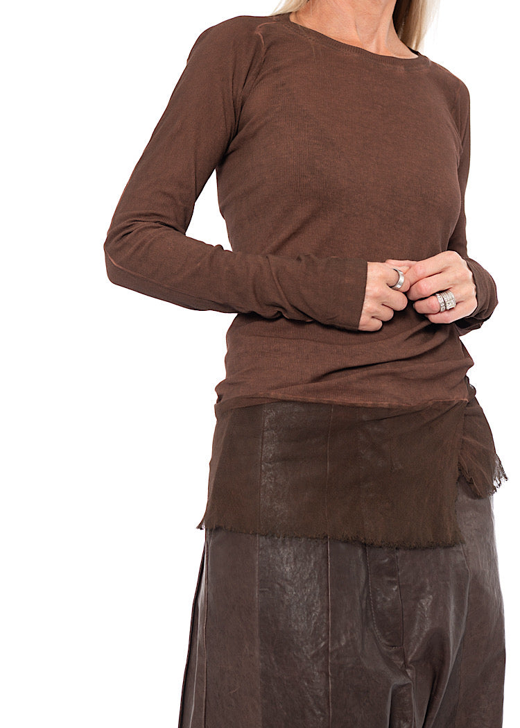 SIGNATURE NETTED HEM T-SHIRT
