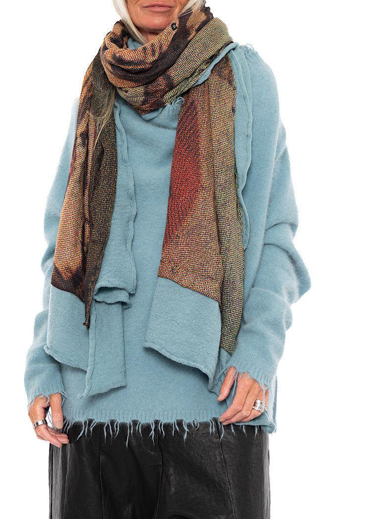 RUNDHOLZ DIP 1/2 SHARER KNITTED SCARF