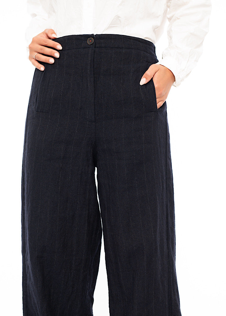 PINSTRIPE PAULETTE TROUSER