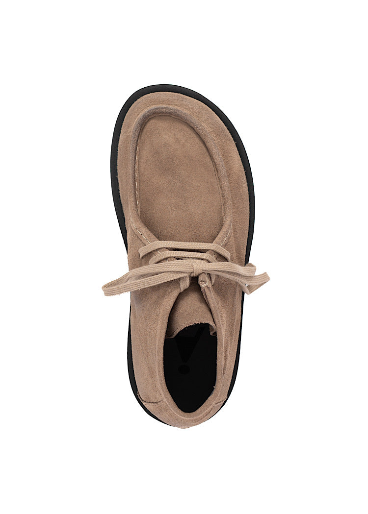 LACE UP SUEDE PLATFORM SHOE