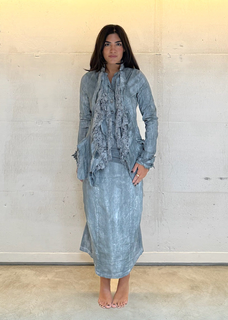 PRE-ORDER RUNDHOLZ DIP SKIRT *SEAFOAM FOG* (Shown in SEAWEED FOG)