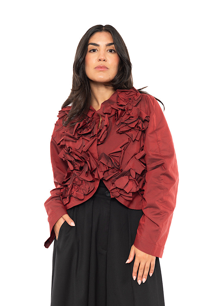 FLOWER APPLIQUÉ SHORT JACKET