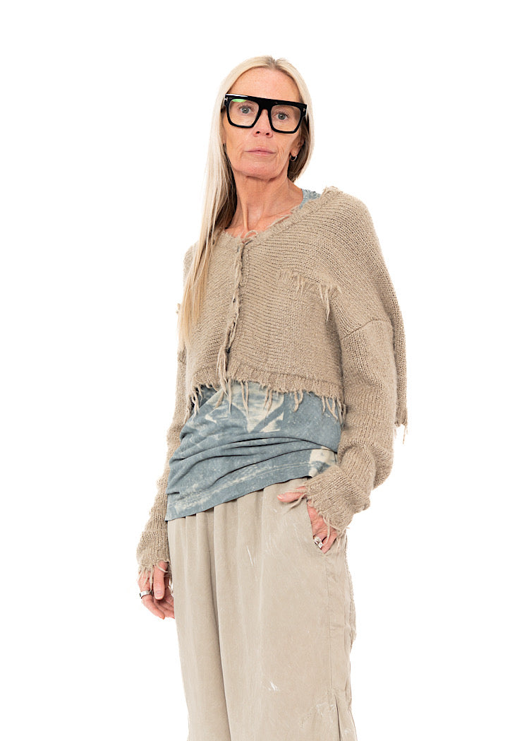 RUNDHOLZ DIP CARDIGAN