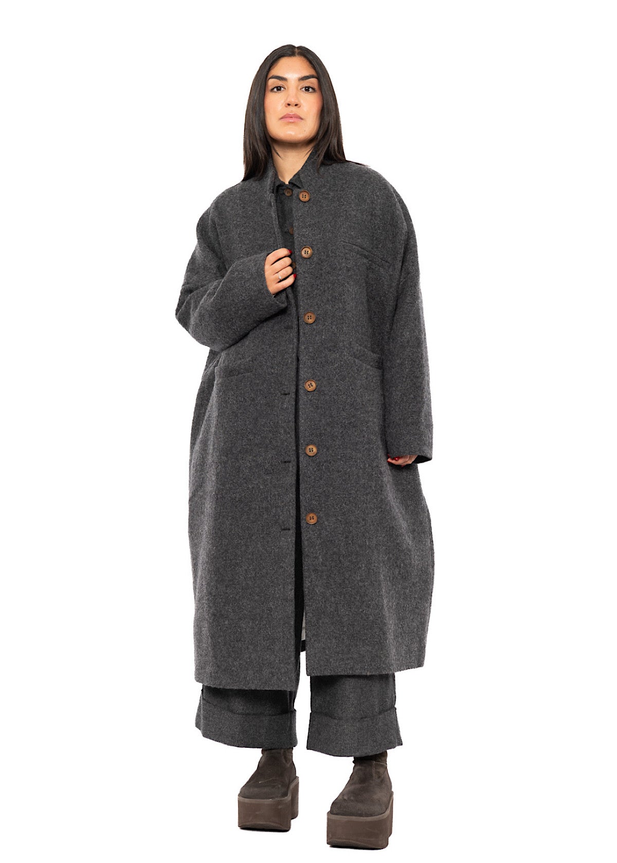 OVERSIZED VIRGIN WOOL ISA COAT