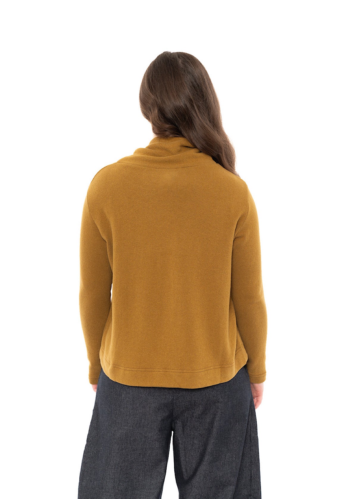 COTTON-FLEECE LYDIA PULLOVER