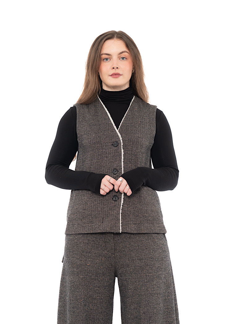 HERRINGBONE GENNY I WAISTCOAT