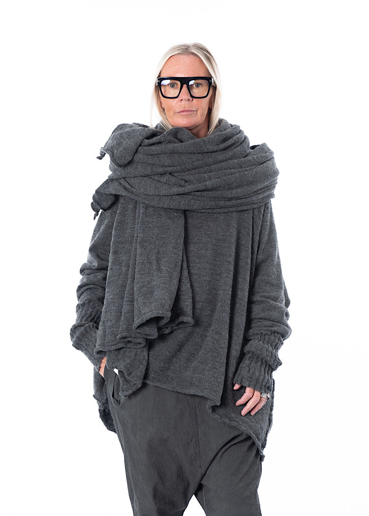 RUNDHOLZ DIP KNITTED SCARF