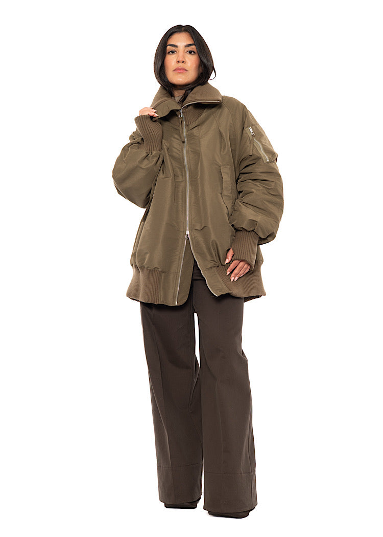 OVERSIZED PADDED BOMBER JACKET