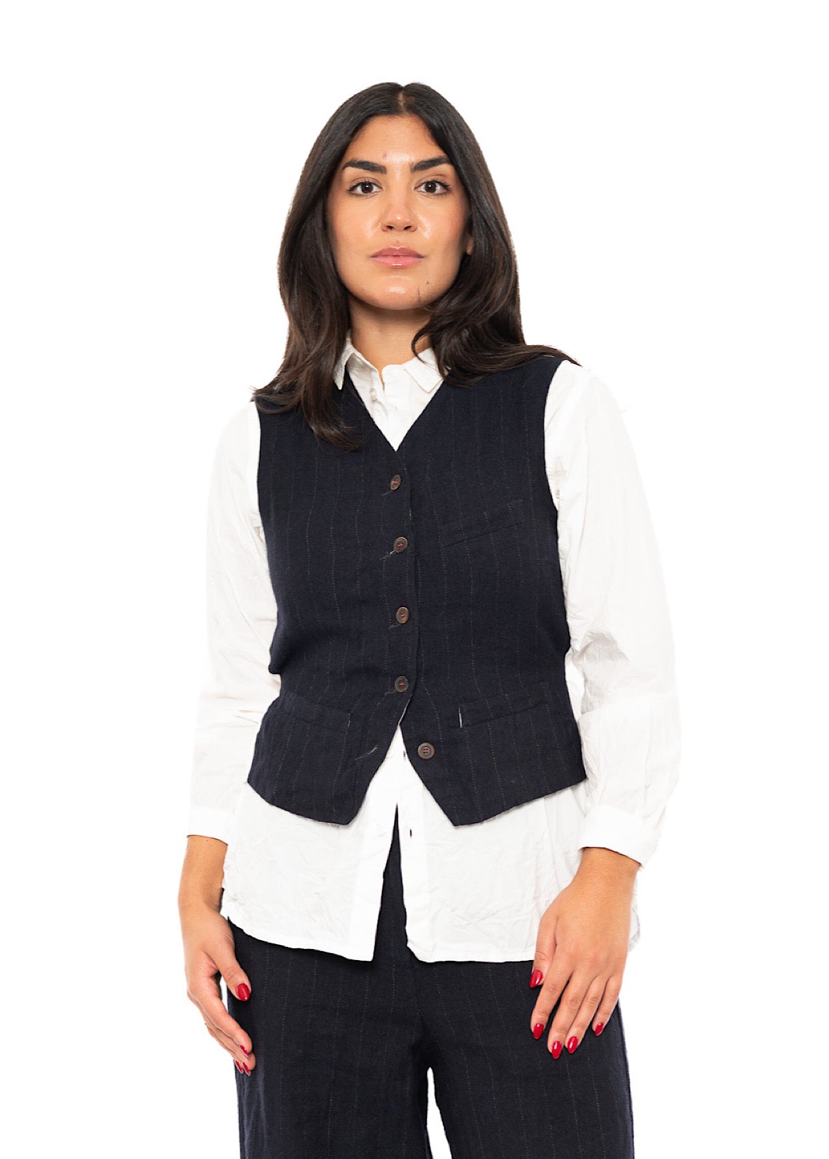 PINSTRIPE GINETTE WAISTCOAT