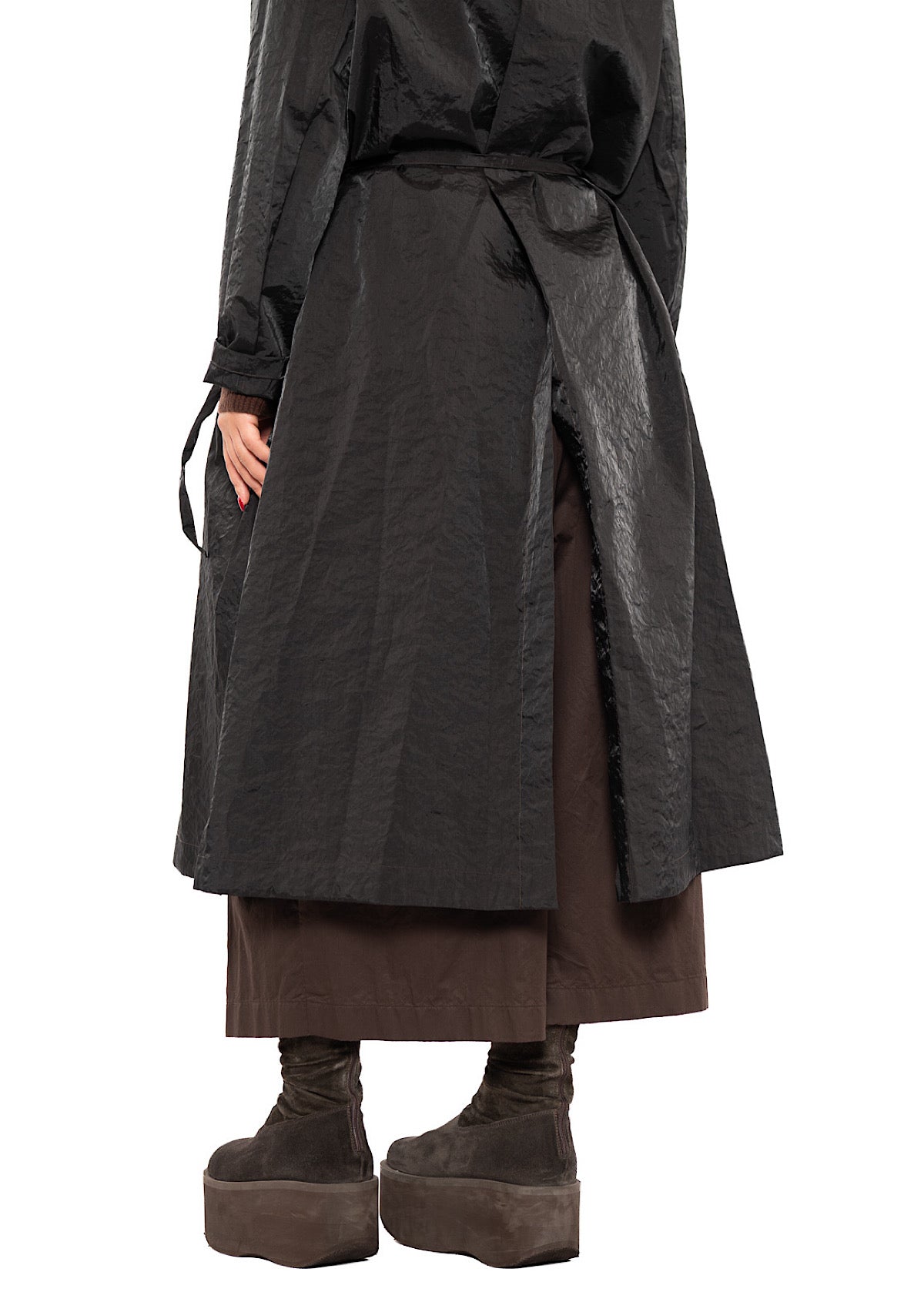 SILK MIX TRENCH COAT