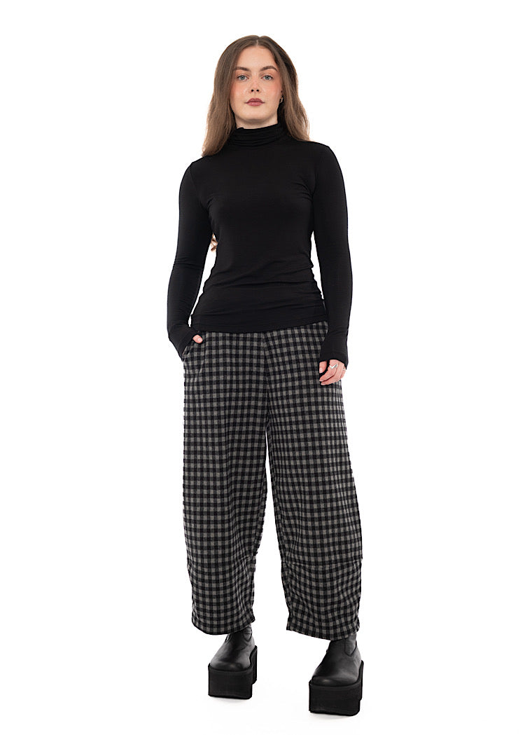 LARGE-CHECK RIMA JQ TROUSER