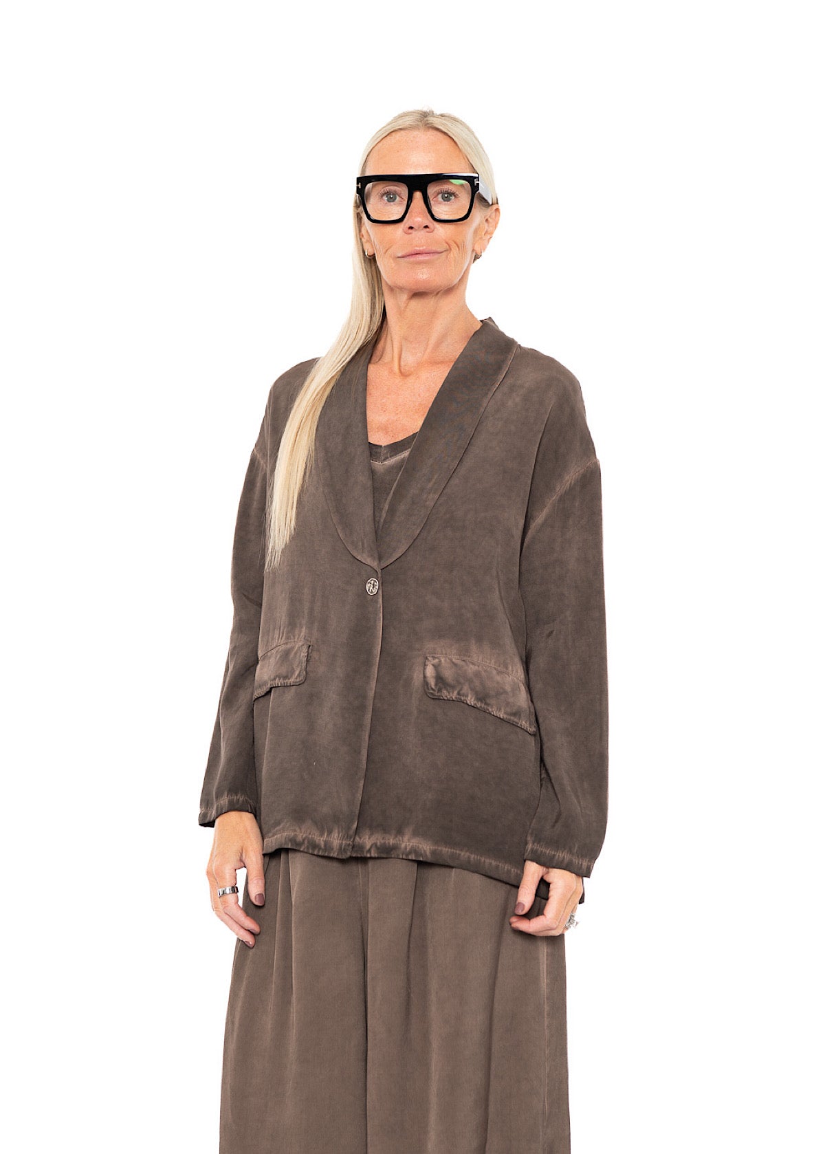 RELAXED VISCOSE-MIX JACKET