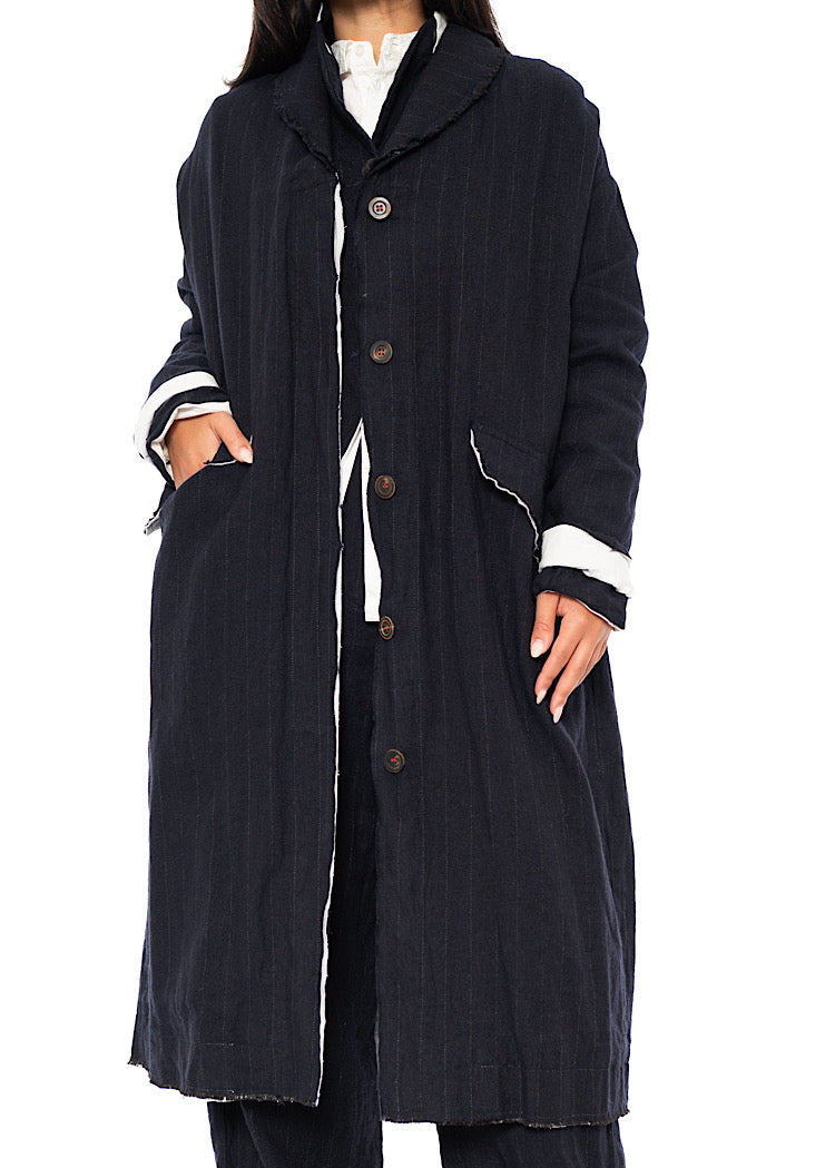 PINSTRIPE MARY COAT