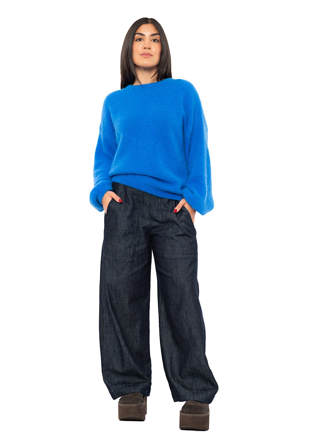 RELAXED ALPACA-MIX PULLOVER