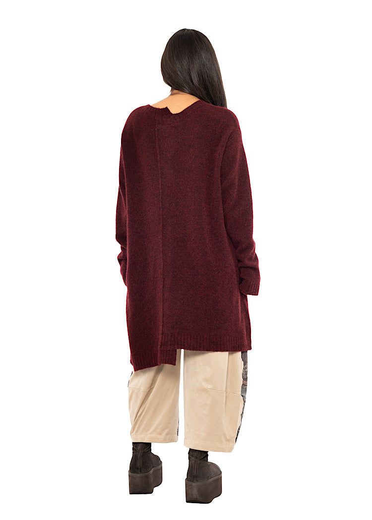 BRUSHED MÉLANGE KNITTED TUNIC